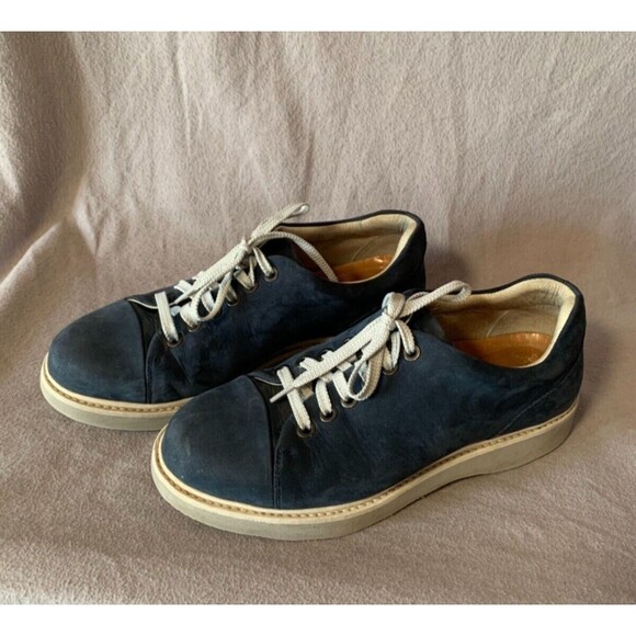 Samuel Hubbard‎ 6.5 Blue Suede Athletic Shoes W1300-016 Leather Lace Up Nubuck - Picture 6 of 14